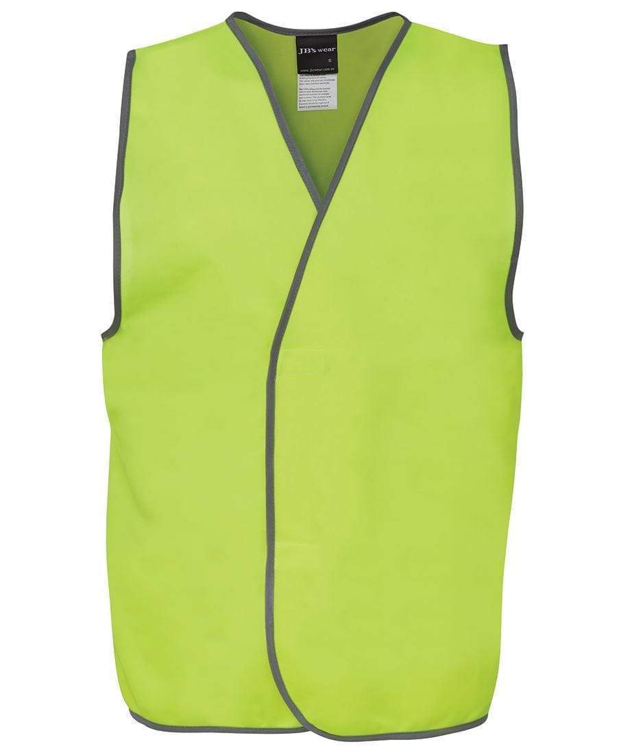 Jb's Wear Work Wear Lime / S JB'S Hi-Vis Safety Vest 6HVSV